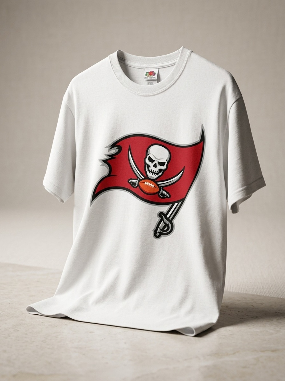 Vintage Tampa Bay Buccaneers Fruit of the Loom Cotton T-Shirt Size Large